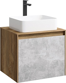 Aqwella Комплект мебели Mobi 60 дуб балтийский/бетон светлый – фотография-6